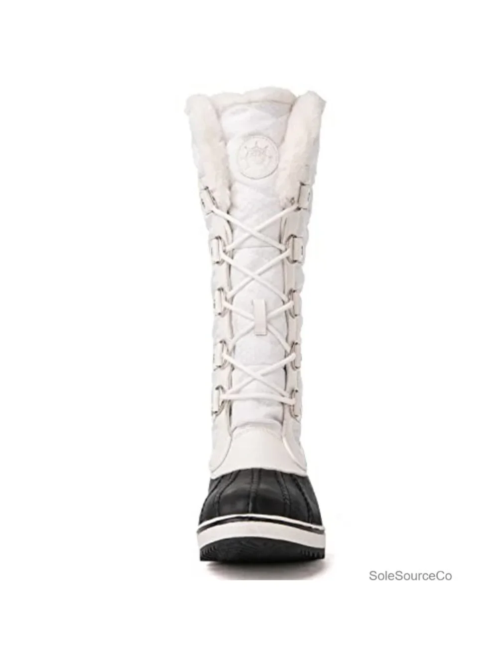 Mid-Calf Winter Snow Boots with Faux Fur Lining, Insulated, Non-Slip Sole